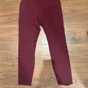 lululemon athletica Deep Red Leggings